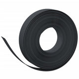 Garden Edging Black 10 m 10 cm Polyethylene - Front View