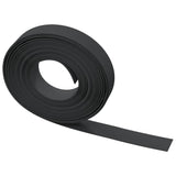 Garden Edging Black 10 m 10 cm Polyethylene - Top-Down View