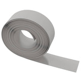 Garden Edging Grey 10 m 20 cm Polyethylene - Top-Down View