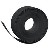 Garden Edging Black 10 m 20 cm Polyethylene - Front View