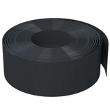 Garden Edging Black 10 m 20 cm Polyethylene - Side View