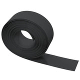 Garden Edging Black 10 m 20 cm Polyethylene - Top-Down View