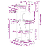 Cat Tree with Sisal Scratching Posts Cream 143 cm - Low Angle