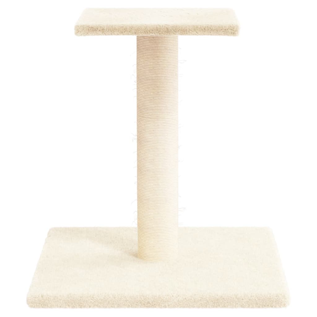 Cat Scratching Post with Platform Cream 38 cm