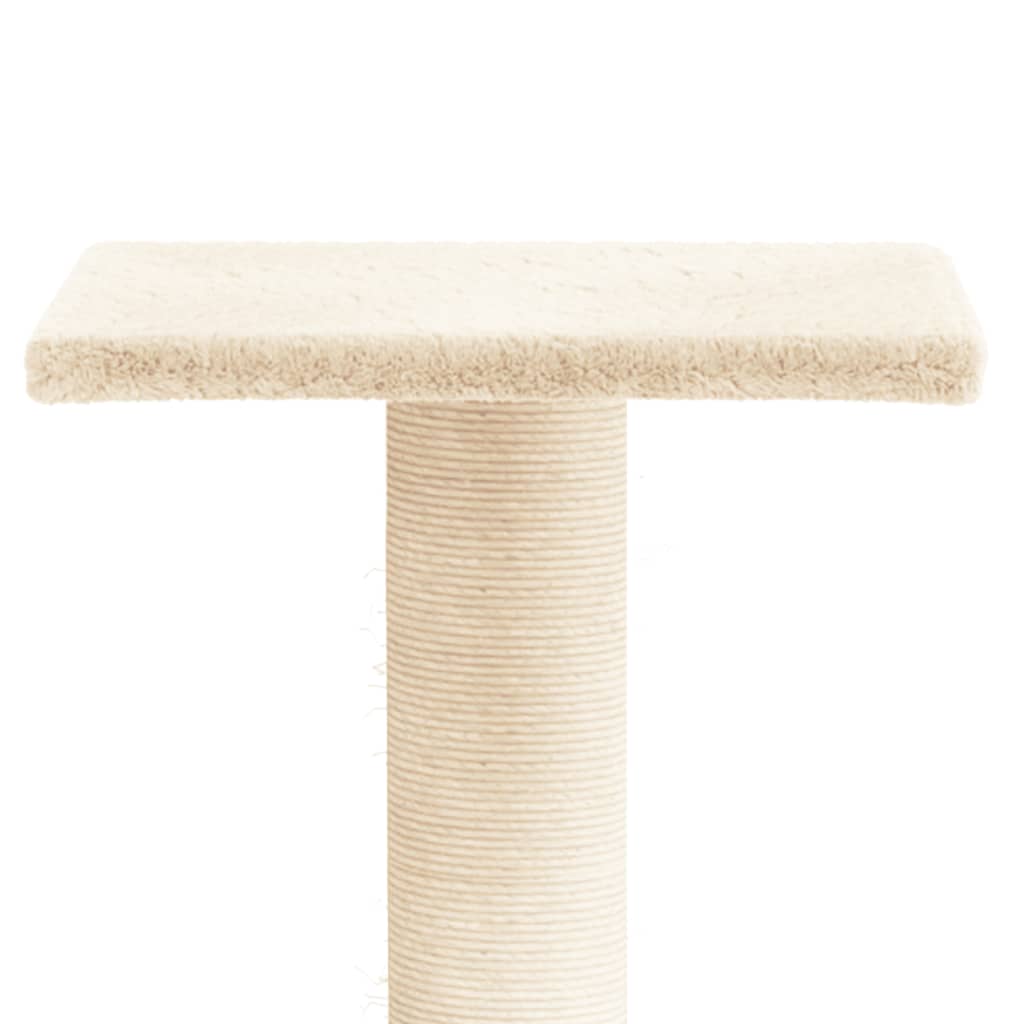 Cat Scratching Post with Platform Cream 38 cm