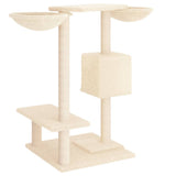 Cat Tree with Scratching Posts Cream 82 cm - 45-Degree Angle