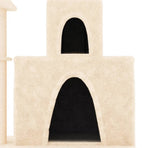 Cat Tree with Sisal Scratching Posts Cream 83 cm