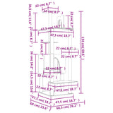 Cat Tree with Sisal Scratching Posts Cream 154 cm - Close-Up Angle