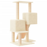 Cat Tree with Sisal Scratching Posts Cream 82 cm - 45-Degree Angle