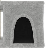 Cat Tree with Sisal Scratching Posts Light Grey 48 cm - Rear View
