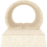 Cat Scratching Posts with Tunnel and Ladder Cream 55.5 cm - Rear View