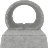 Cat Scratching Posts with Tunnel and Ladder Light Grey 55.5 cm - Rear View