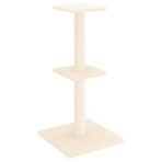 Cat Tree with Sisal Scratching Posts Cream 73 cm