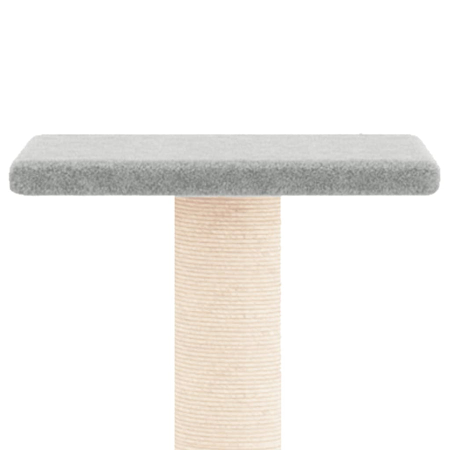 Cat Tree with Sisal Scratching Posts Light Grey 73 cm