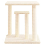 Cat Scratching Posts with Platforms Cream 50 cm