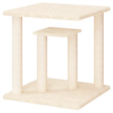 Cat Scratching Posts with Platforms Cream 50 cm - Top-Down View