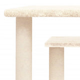 Cat Scratching Posts with Platforms Cream 50 cm - 45-Degree Angle