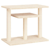 Cat Scratching Posts with Platforms Cream 62.5 cm - Front View