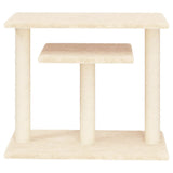 Cat Scratching Posts with Platforms Cream 62.5 cm