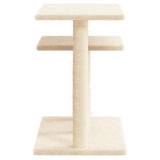 Cat Scratching Posts with Platforms Cream 62.5 cm - Top-Down View
