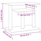 Cat Scratching Posts with Platforms Cream 62.5 cm