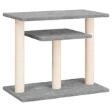 Cat Scratching Posts with Platforms Light Grey 62.5 cm - Front View
