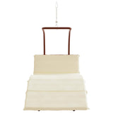 Swing Chair with Cushion Fabric and Solid Wood Poplar - Top-Down View
