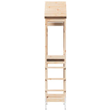 Outdoor Play Tower Natural 53 x 85 x 264 cm Solid Pine Wood - Top-Down View