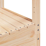 Outdoor Play Tower Natural 53 x 85 x 264 cm Solid Pine Wood