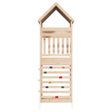Outdoor Play Tower Natural 53 x 85 x 264 cm Solid Pine Wood