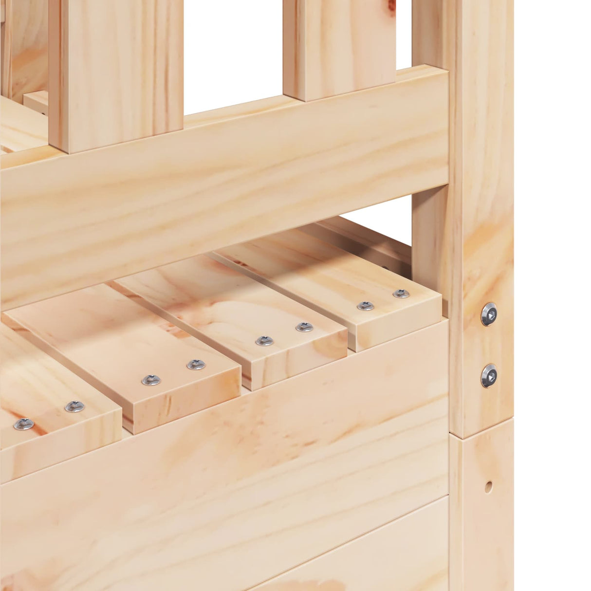 Outdoor Play Tower Natural 85 x 53 x 207 cm Solid Pine Wood