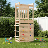 Outdoor Play Tower Natural 85 x 53 x 207 cm Solid Pine Wood