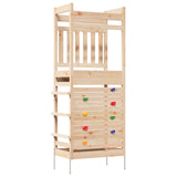 Outdoor Play Tower Natural 85 x 53 x 207 cm Solid Pine Wood