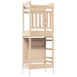 Outdoor Play Tower Natural 85 x 53 x 207 cm Solid Pine Wood - 45-Degree Angle