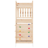 Outdoor Play Tower Natural 85 x 53 x 207 cm Solid Pine Wood - Side View