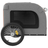 Pet Bike Trailer Orange and Grey Oxford Fabric&Iron - Close-Up Angle