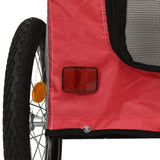 Pet Bike Trailer Red and Grey Oxford Fabric&Iron - Extra Image