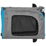 Pet Bike Trailer Blue and Grey Oxford Fabric&Iron - Extra Image