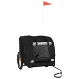 Pet Bike Trailer Black Oxford Fabric and Iron - Front View
