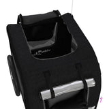 Pet Bike Trailer Black Oxford Fabric and Iron - Extra Image