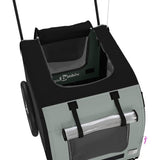 Pet Bike Trailer Black and Grey Oxford Fabric and Iron - Extra Image