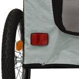Pet Bike Trailer Black and Grey Oxford Fabric and Iron - Extra Image