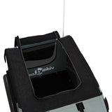 Pet Bike Trailer Grey and Black Oxford Fabric and Iron - Extra Image