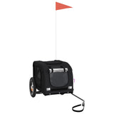 Pet Bike Trailer Black Oxford Fabric and Iron - Front View