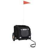 Pet Bike Trailer Black Oxford Fabric and Iron