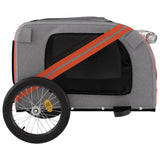 Pet Bike Trailer Orange and Black Oxford Fabric&Iron - Close-Up Angle