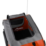 Pet Bike Trailer Orange and Black Oxford Fabric&Iron - Extra Image