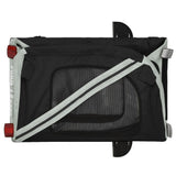 Pet Bike Trailer Black and Grey Oxford Fabric and Iron - Extra Image