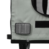 Pet Bike Trailer Black and Grey Oxford Fabric and Iron - Extra Image