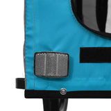Pet Bike Trailer Blue and Grey Oxford Fabric and Iron - Extra Image